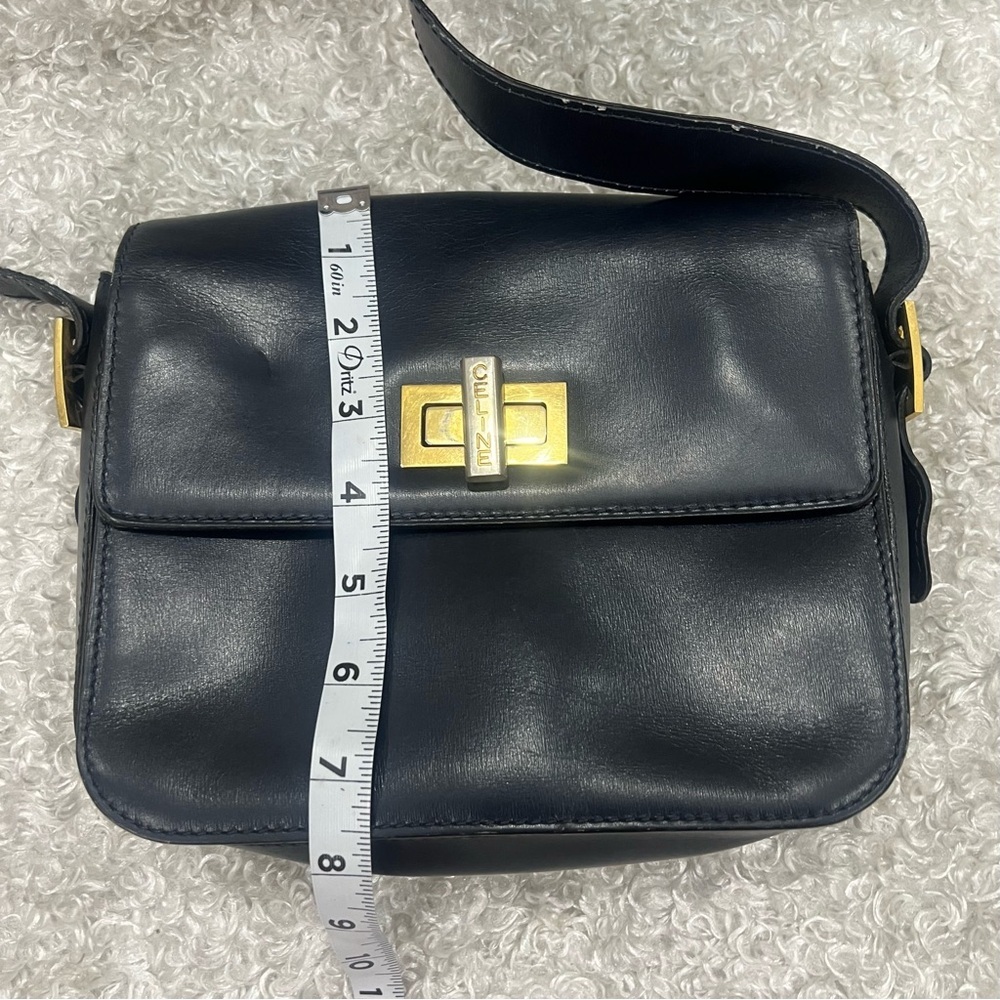CELINE Logo Hardware Leather Mini Crossbody Bag - Picture 11 of 16